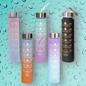 ❄️ Time tracking Sports Water Bottle